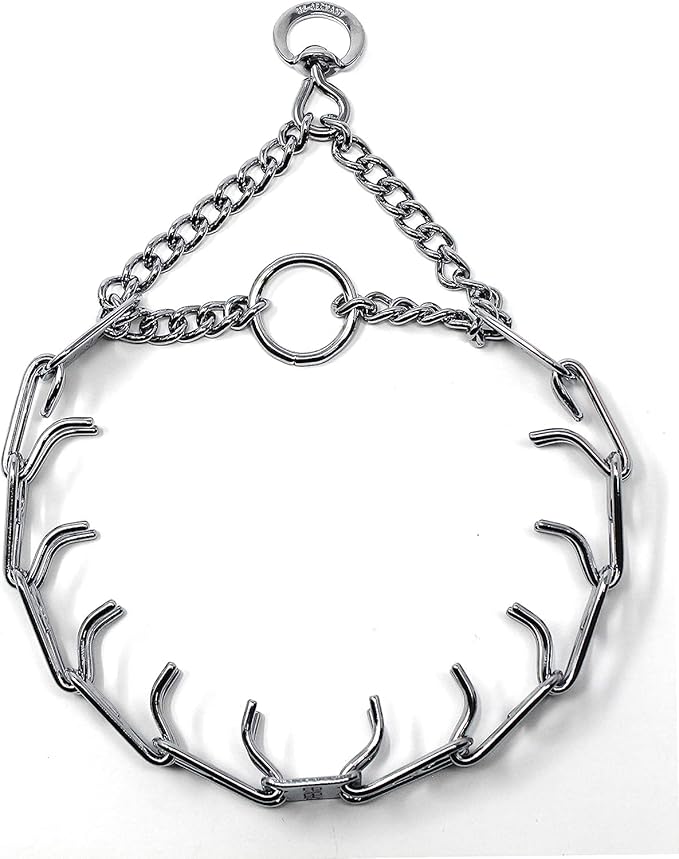 Herm Sprenger Prong Dog Training Collar Ultra-Plus Chrome Plated Steel Pet Pinch No-Pull for Dogs Anti Pull Made in Germany 2.25mm x 13in Small