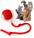Rocfish Durable Interactive Cat Toys for Indoor Cats (red, 01)
