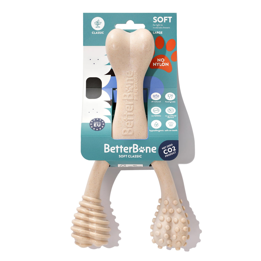 BetterBone - Soft Density - Ideal for Light to Moderate Chewers - All-Natural, Nylon-Free Dog Chew Toys - Non-Toxic, Promotes Dental Health, Splinter-Resistant, Sustainably Made