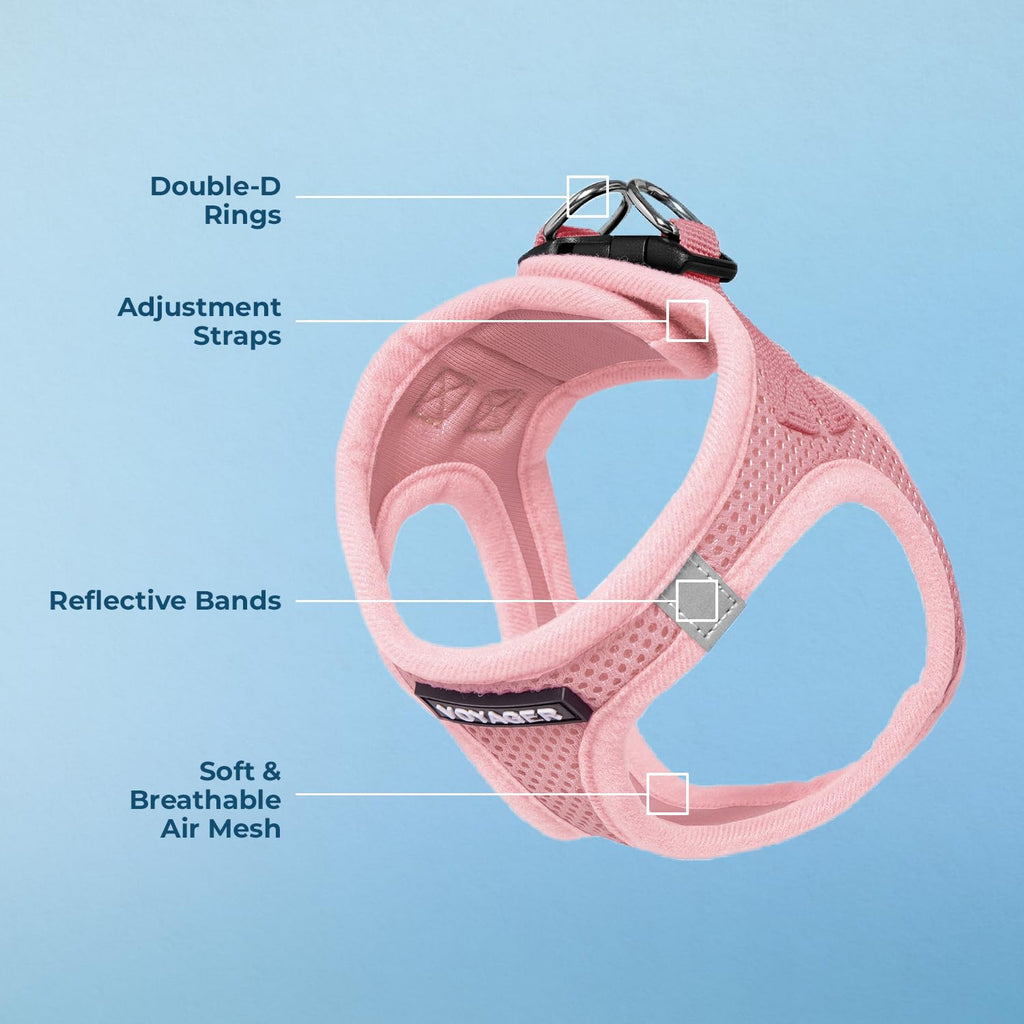 Voyager Step-in Air Dog Vest Harness - Pink, Small