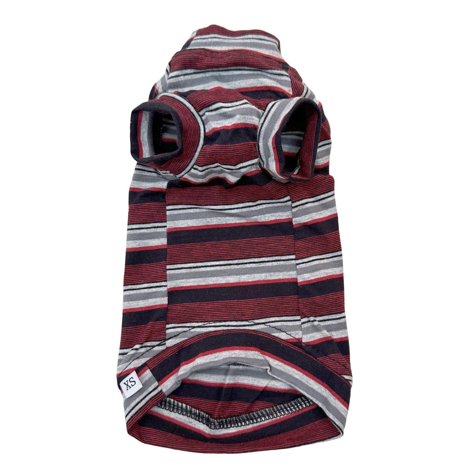 Vintage Stripes Sphynx Hairless Cats Turtleneck Shirt Cotton for Sphinx Cat