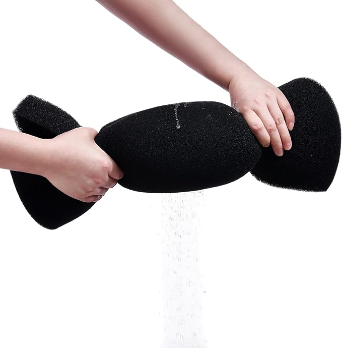 CKDFK Aquarium Filter Bio Sponge Pad, Foam Sponges Filter Media, Cut fit it Filter Accessories for Fish Tanks and Ponds (18"x18"x1.6" (20PPI) 2 Pack)