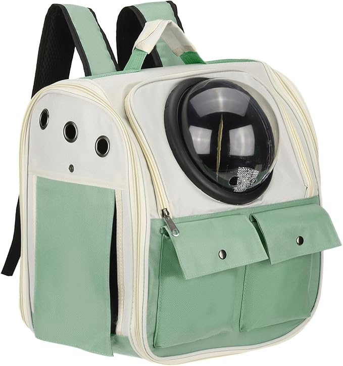 PETAXCELL Pet Backpack Carrier, Portable and Ventilated, Oxford Cloth, Dogs Cats and Small Animals Travel Bag 12.99", Intended for Hiking/Camping/Traveling