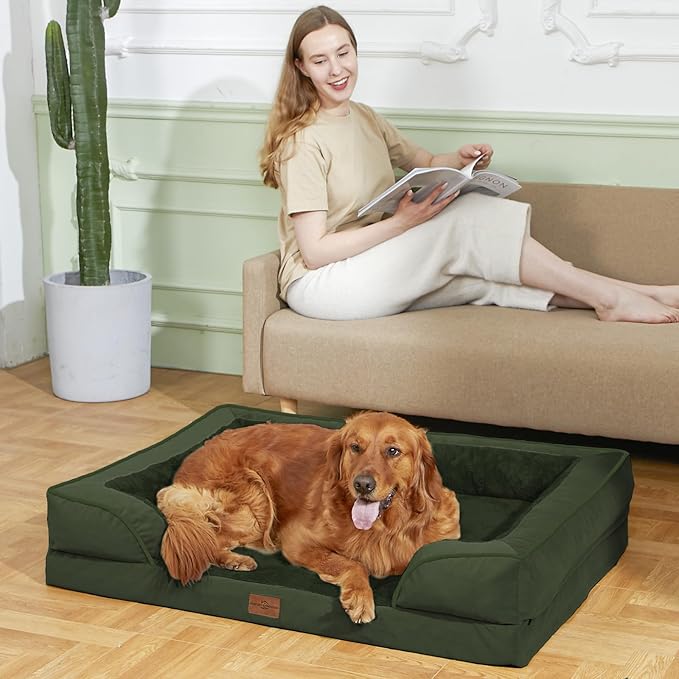 Comfort Expression Waterproof Orthopedic Dog Beds for Extra Large Dog