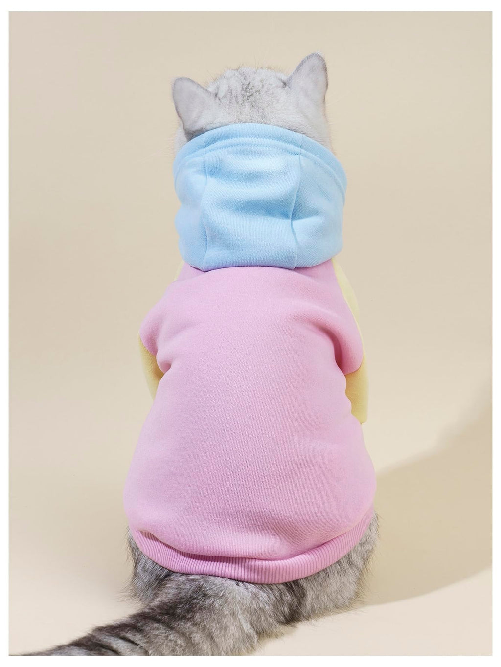 QWINEE Basic Dog Hoodie Sweatshirt Puppy Sweater Warm Cat Costumes Pet Clothes for Chihuahua Puppy Kitten Small Medium Dogs Pink Medium