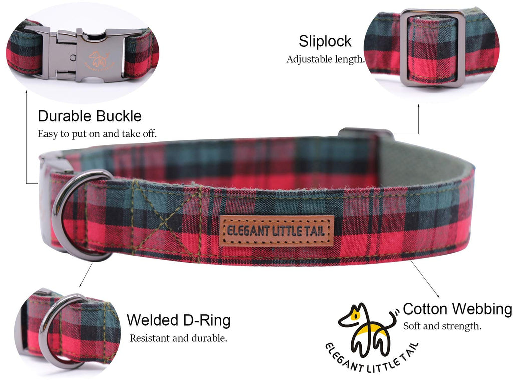 Elegant little tail Dog Collar with Bow, Cotton & Webbing, Bowtie Dog Collar, Adjustable Dog Collars for Small Medium Large Dogs and Cats