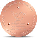 SONSIL Bird Bath Copper Disk, Sturdy 1mm 99.9% Pure Copper Disk, Triple-Point Support Ensures Clean Water Year-Round, Fits Most Outdoor Birdbath Bowls (1)