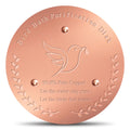 SONSIL Bird Bath Copper Disk, Sturdy 1mm 99.9% Pure Copper Disk, Triple-Point Support Ensures Clean Water Year-Round, Fits Most Outdoor Birdbath Bowls (1)