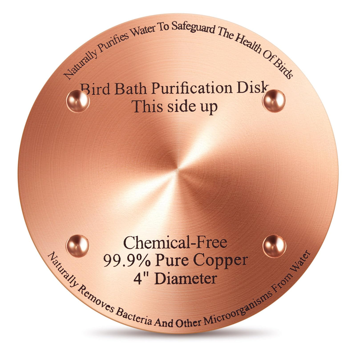 MorningRo 4 Pcs 4" Bird Bath Copper Disk, 0.6mm Thick