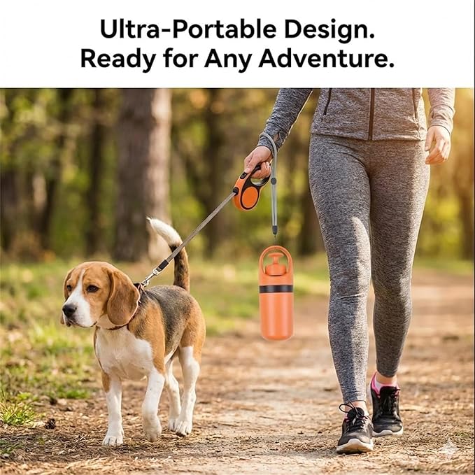 Quick Scoop Poop Scooper, Portable Dog Pooper Scooper, Easy Claw Pick up Tool for Dogs, Leak-Proof Waste Bag Holder for Outdoor Walks (Blue+Blue)