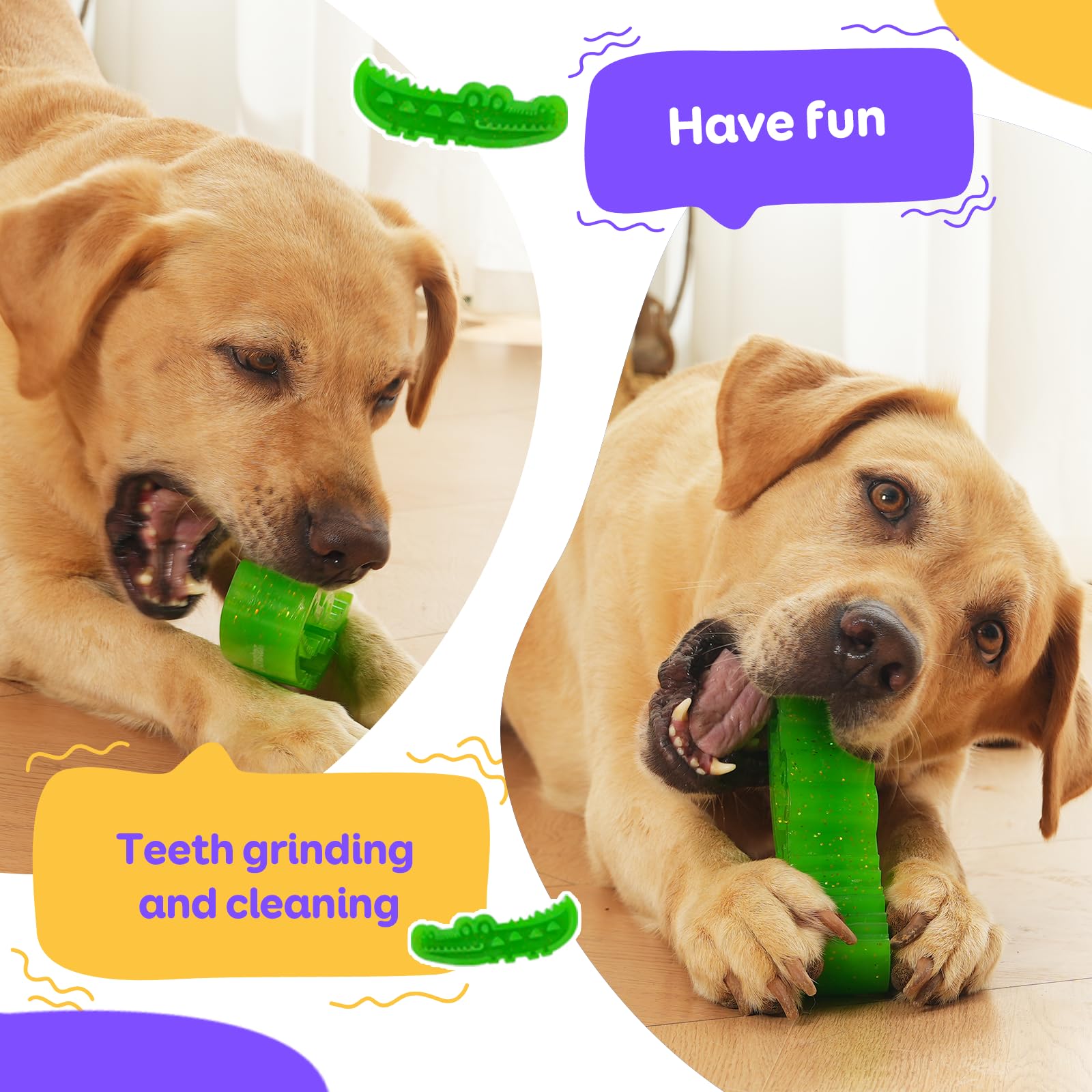 CuddleMallow A refillable chew Toy for Small, Medium, and Large Dogs. A Three-in-one Indestructible chew Toy for Frozen Yogurt, Teething, and nibbling. Updated with a grooved Design.(Large)