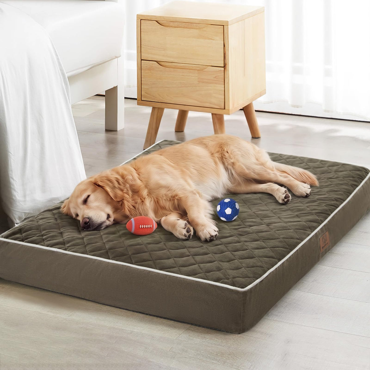 WNPETHOME Orthopedic Waterproof Extra Large Senior Dogs Bed for Comfy Sleep