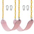 Sunnyglade 2PCS Swings Seats Heavy Duty 66" Chain Support 250lb Pastel Pink