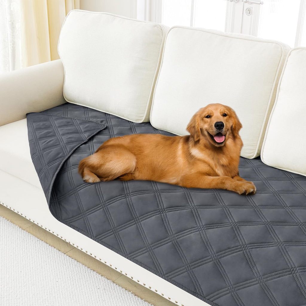 Smiry Waterproof Dog Bed Cover, Reversible Pet Blanket for Sofa Couch