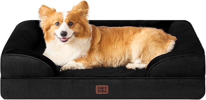 EHEYCIGA Orthopedic XXL Dog Bed, Waterproof Washable XL Big Pet Bed 48" — 35.0"l X 22.0"w X 6.5"th