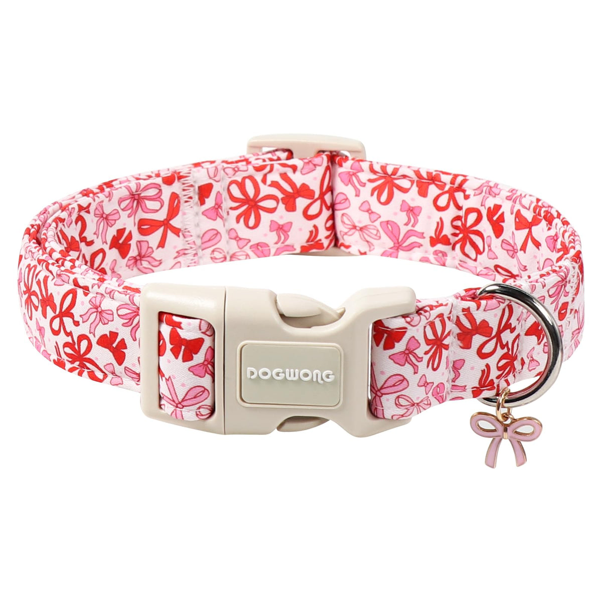 DOGWONG Fall Dog Collar- Pink Halloween Dog Collars Adjustable Classic Halloween Dog Collar for Small Medium Large Dogs S