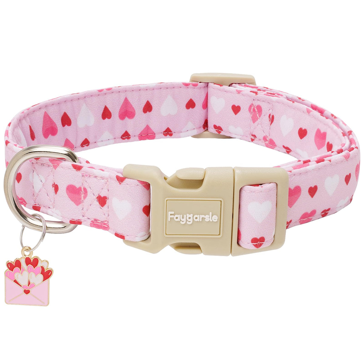Faygarsle Fall Dog Collar Orange and Pink Pumpkin Pattern for Autumn S