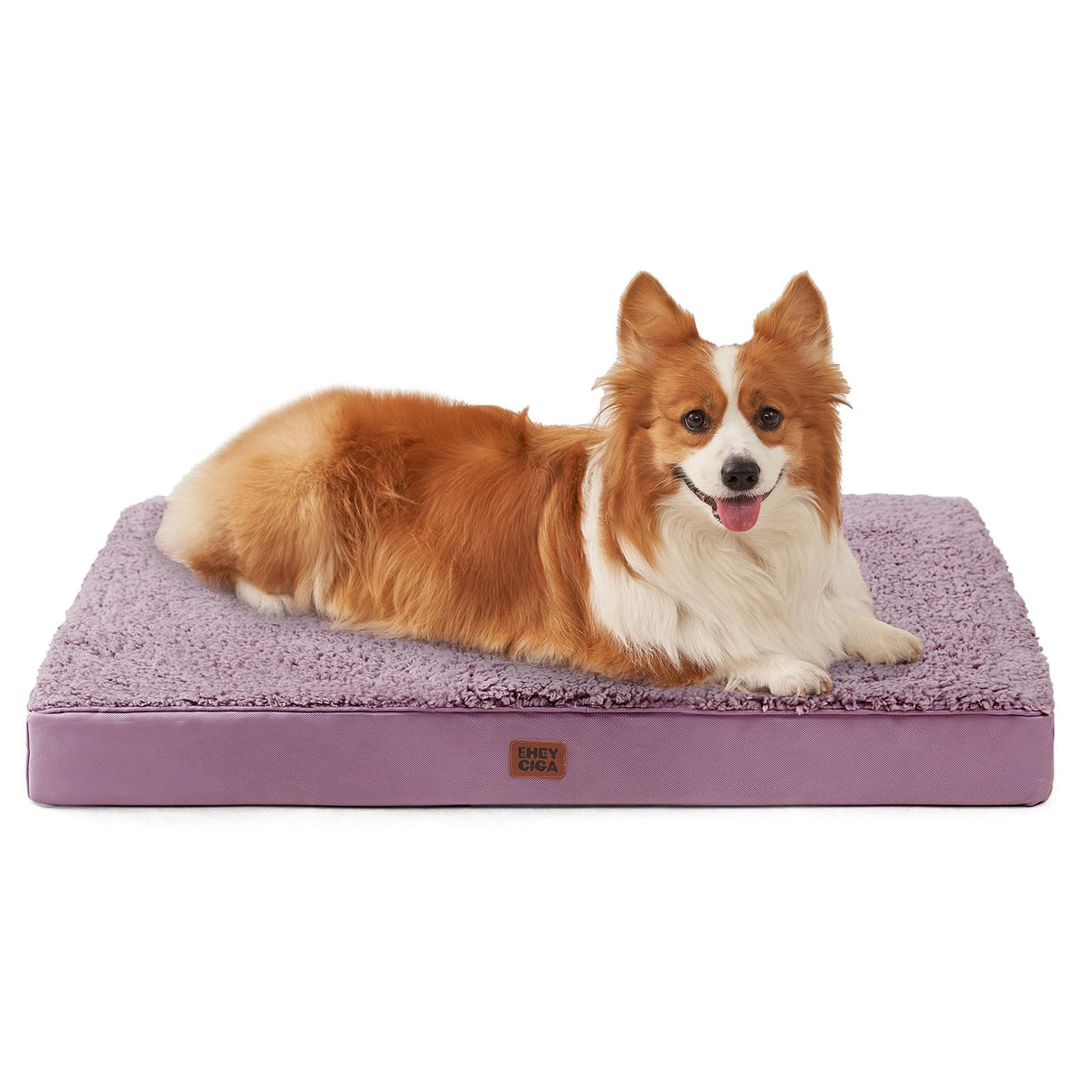 EHEYCIGA Orthopedic Dog Bed Large with Removable Washable Cover, 35IN Beige