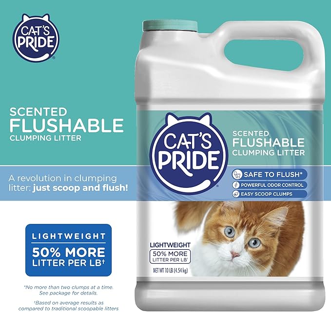 Cat's Pride Flushable Lightweight Scented Clumping Litter 10lb