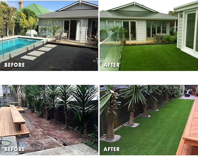 Petgrow Synthetic Artificial Grass Turf 11FTX18FT for Indoor Outdoor Dog Synthetic Grass Mat, Party Wedding Christmas Balcony Garden Astro Turf Rug,Drainage Holes Faux Fake Grass Rug Carpet for Pets