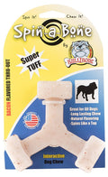 Bullibone Nylon Dog Chew Toy Spin-a-Bone - Interactive Dog Toy, Triggers Natural Instincts, and Improves Oral Health