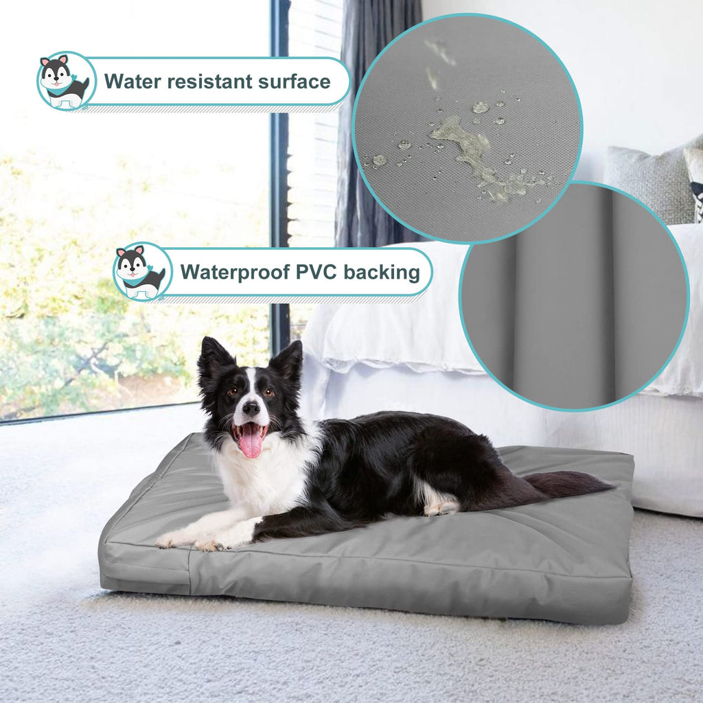 Explore Land Waterproof Dog Bed Cover, 48Lx36Wx4H inch, Gray