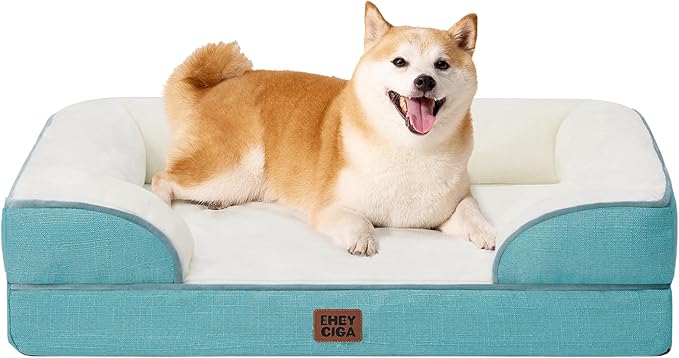 EHEYCIGA Orthopedic XXL Dog Bed, Waterproof Washable XL Big Pet Bed 48" — 36.0"l X 27.0"w X 6.5"th