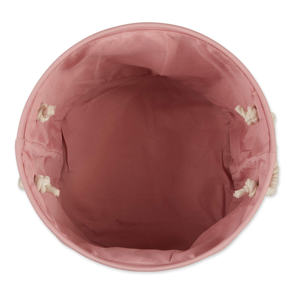 Bone Dry Pet Storage Collection Collapsible Bin, Rose, Medium Round