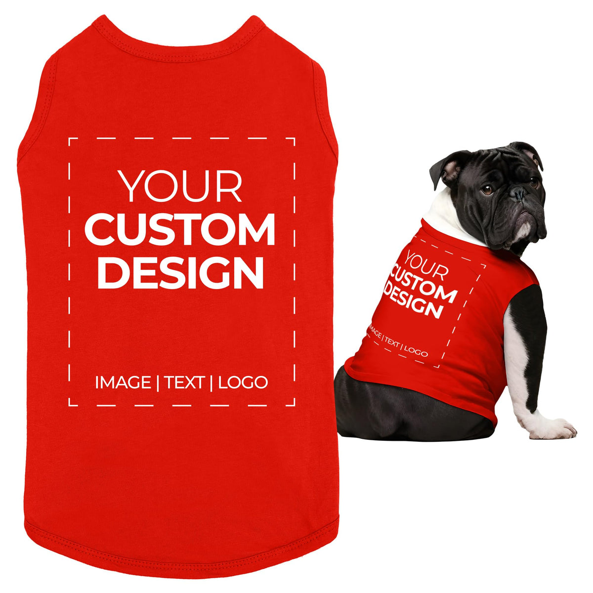 Apparelyn Custom Dog Shirt Design – Dog T-Shirt with Logo, Text or Image Print Custom t Shirt, Clothes for Dogs