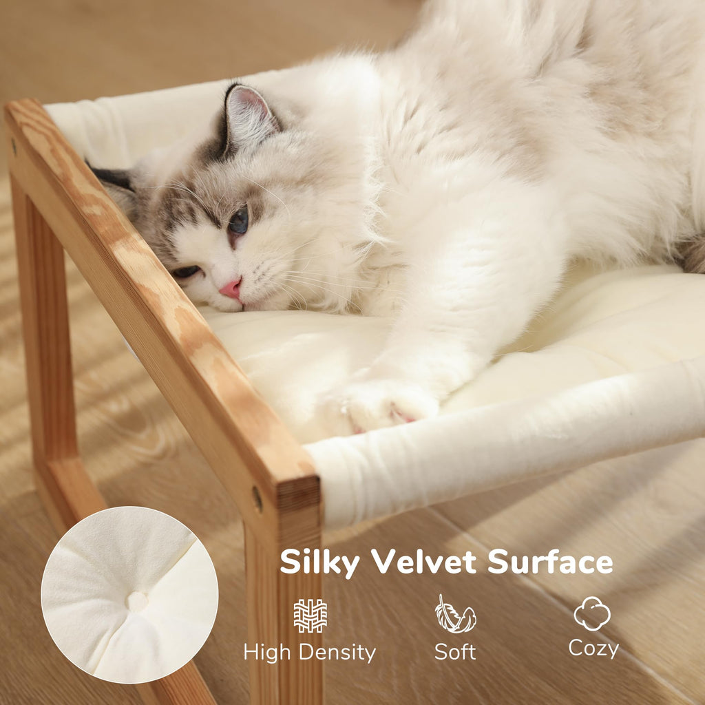 FUKUMARU Large Cat Hammock, Raised Dog Bed for Indoor and Outdoor, Washable