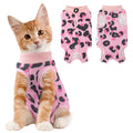 Coppthinktu Cat Recovery Suit Female, Breathable Cat Onesie After Surgery Female for Abdominal Wounds or Skin Diseases, Surgery Recovery Suit Kitten Surgical Onesie After Spay Wear Anti Licking
