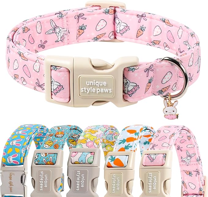 Unique style paws Dog Collar Metal Buckle Collar for Autumn Winter Christmas for Small Medium Large Boys Girls Dogs — S