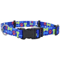 Coastal Pet SecureAway Collar Protector for Flea Collars - Adjustable pet Accessory - Protective Flea Collar for Dogs & Puppy - Multi Bones, 5/8" x 10-14"