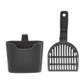Amazon Basics Durable Cat Litter Scoop with Holder, Hangs on Litter Box, Efficient Scooper