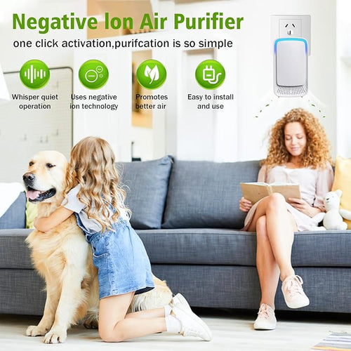 2026 New3 Pack Plug In Air Ionizers-Negative Ion Air Purifier for Home Silent Work Air Cleaner for Bathroom,Living Room,Office,Kitchen,Pet Room,Portable Ionic Air Purifier(3)
