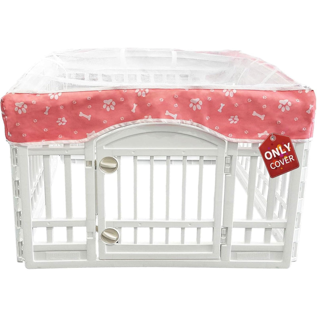 PJYuCien Square Playpen Top Cover for 24'' Width 8 Panel Pen, Black