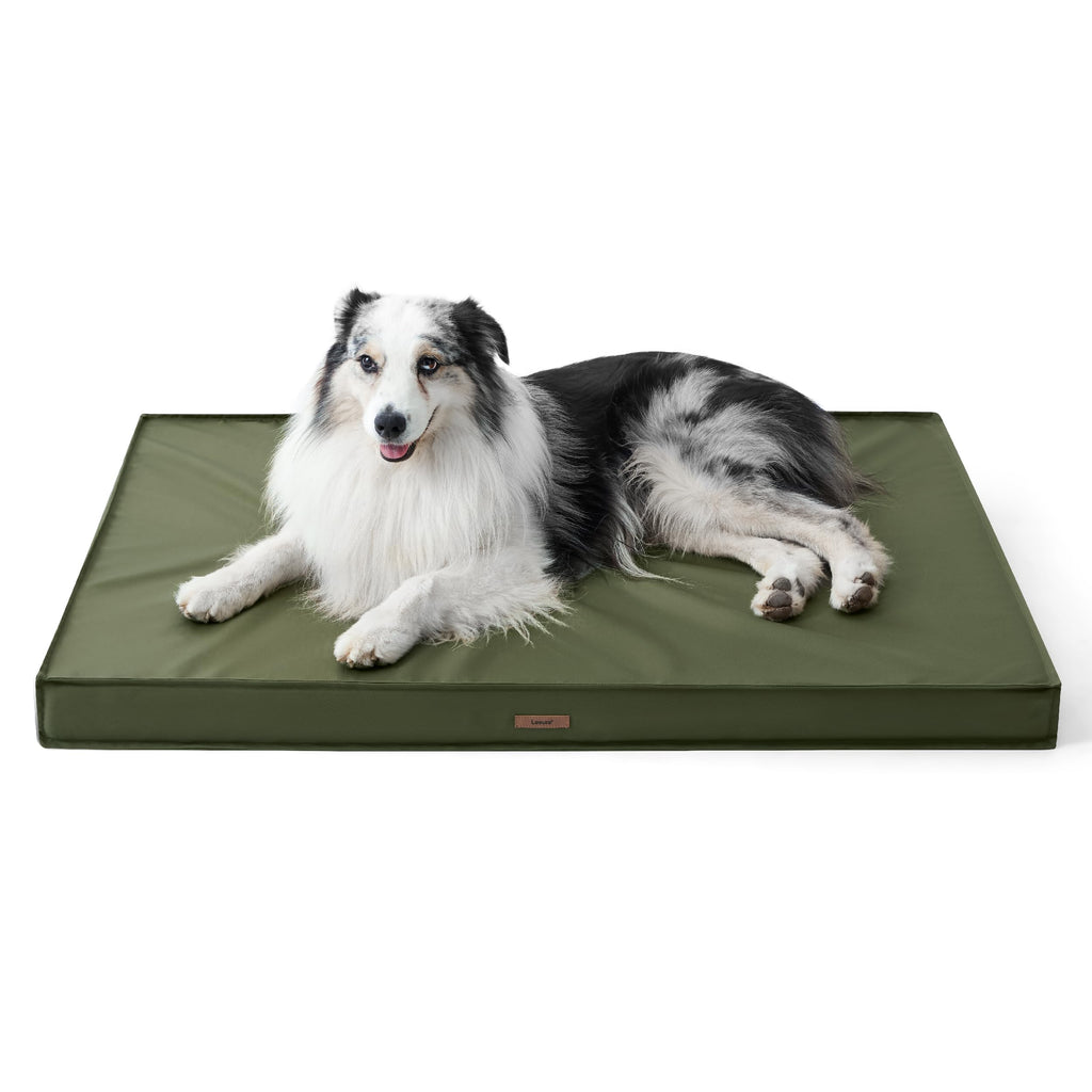 LE SURE Outdoor Waterproof Dog Beds Large Sized,Orthopedic Pet Mat,36x27In