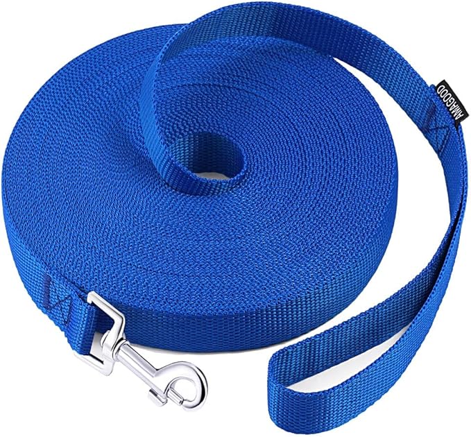 AMAGOOD Dog Leashes for Large, Medium & Small Dogs,20 ft Long Dog Leash-for Training,Tie Out,Play,Safety,Camping (20Feet x 1Inch, Blue)