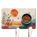 Absorbent Pet Dog Bowl Mat for Food and Water, Pet Cat Food Feeding Mat with Non Slip Rubber Backing, Dog Food Mats for Floors Waterproof, 24"x32"
