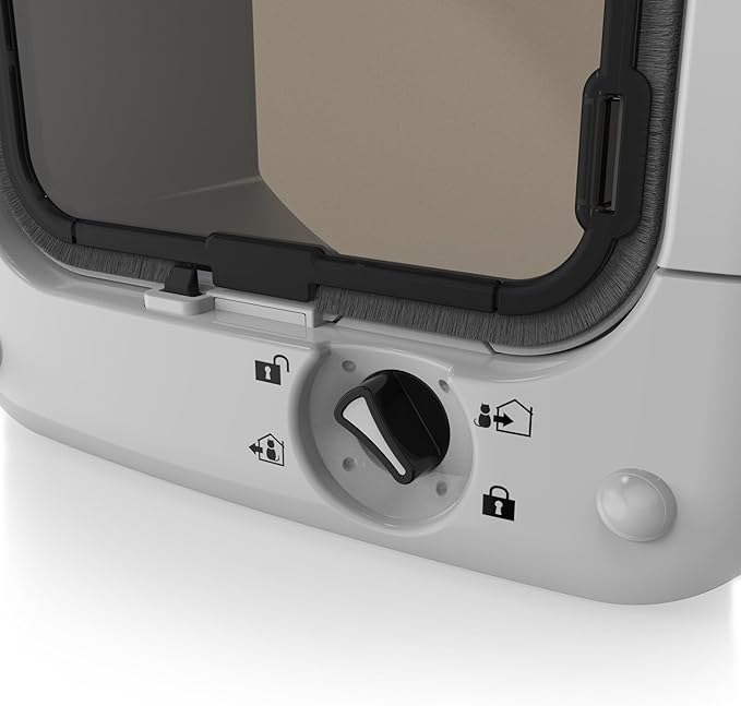 Cat Mate Microchip Activated Cat Flap (360) for Cats & Small Dogs, White