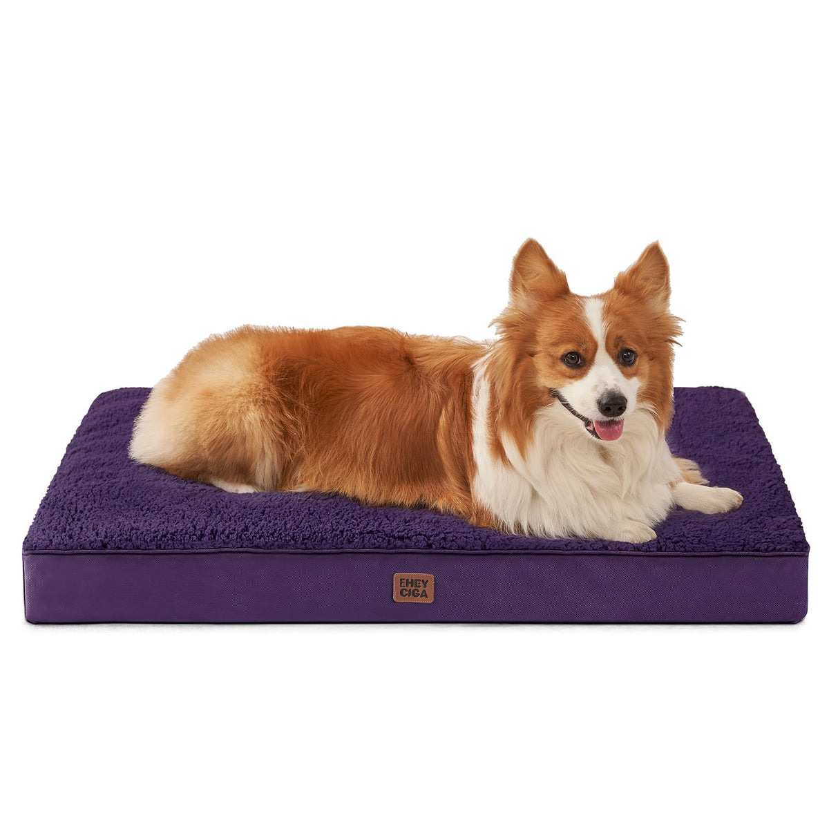 EHEYCIGA Orthopedic Dog Bed Large with Removable Washable Cover, 35IN Beige