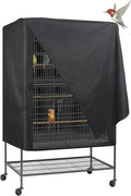 Explore Land Bird Cage Cover - Good Night Sunshade (Black, XL)