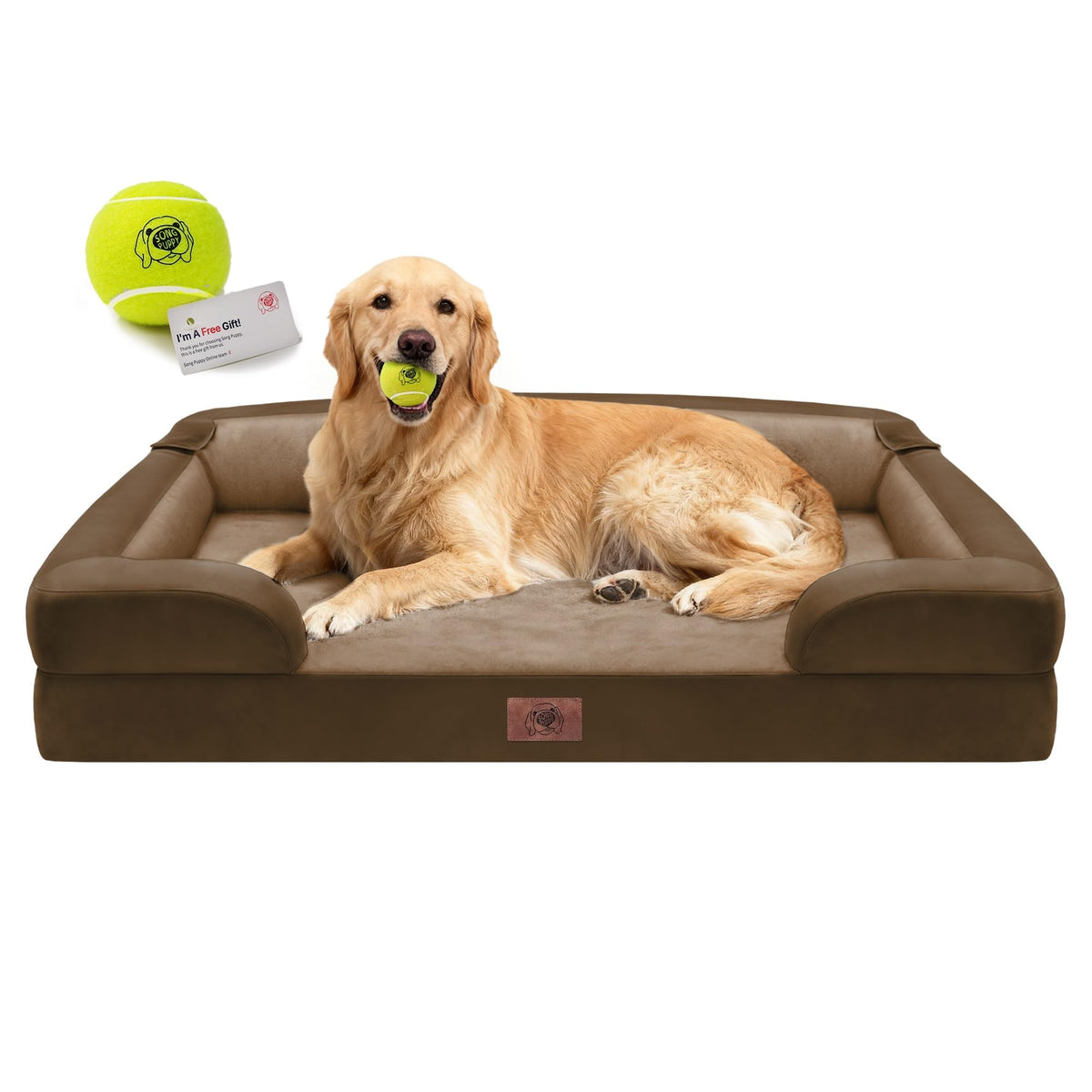Song Puppy Waterproof Orthopedic Dog Bed for Extra Large Sized Dogs
