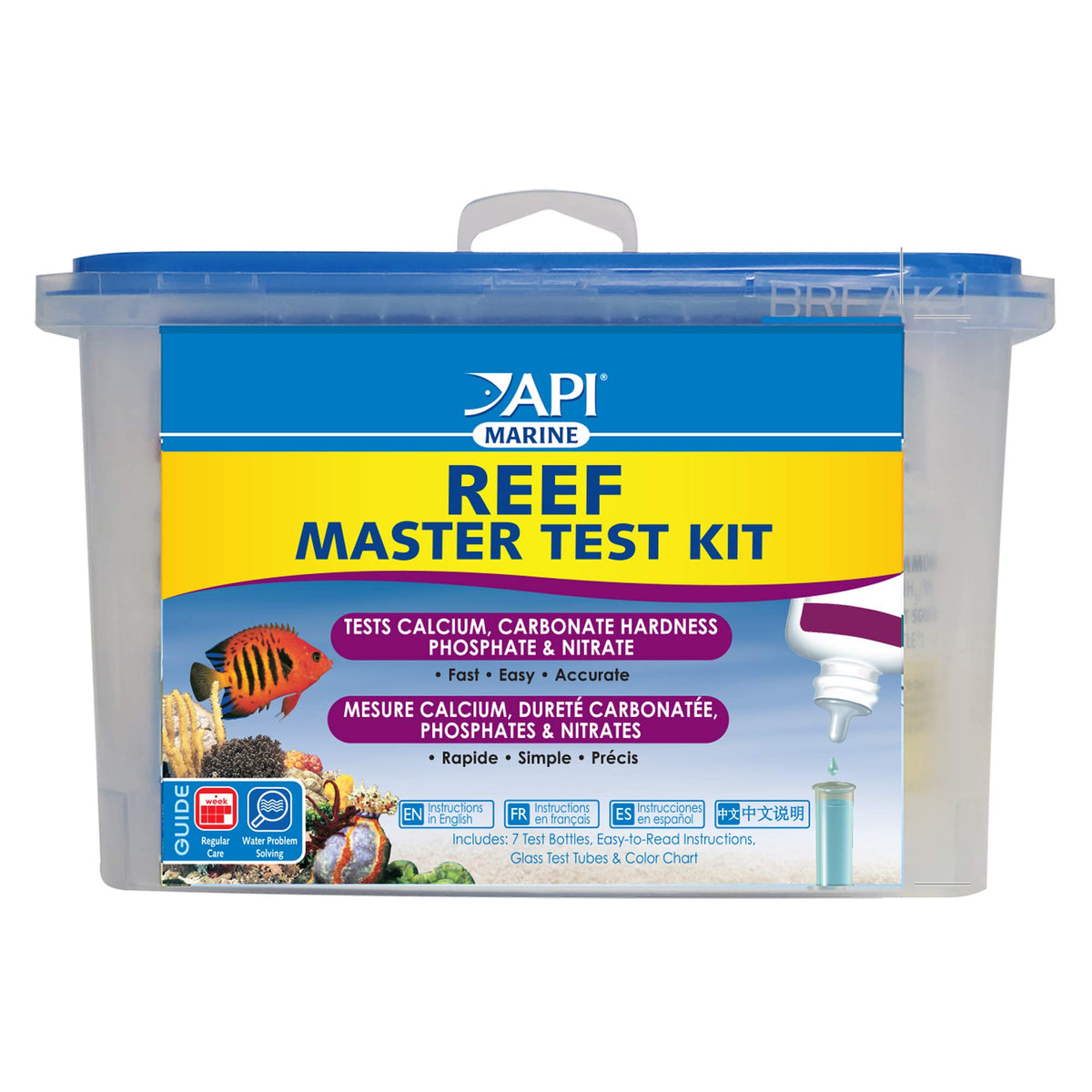 API Saltwater Master Test Kit 550-Test Saltwater Aquarium Water Test Kit