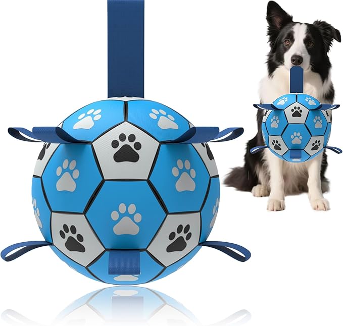 Domchan 7 Pcs Puppy Dog Toys Storage Basket Set Dog Gift Chew Toys for Teething Squeaky Plush Duck Rope Woven Basket with Handles for Small Puppy