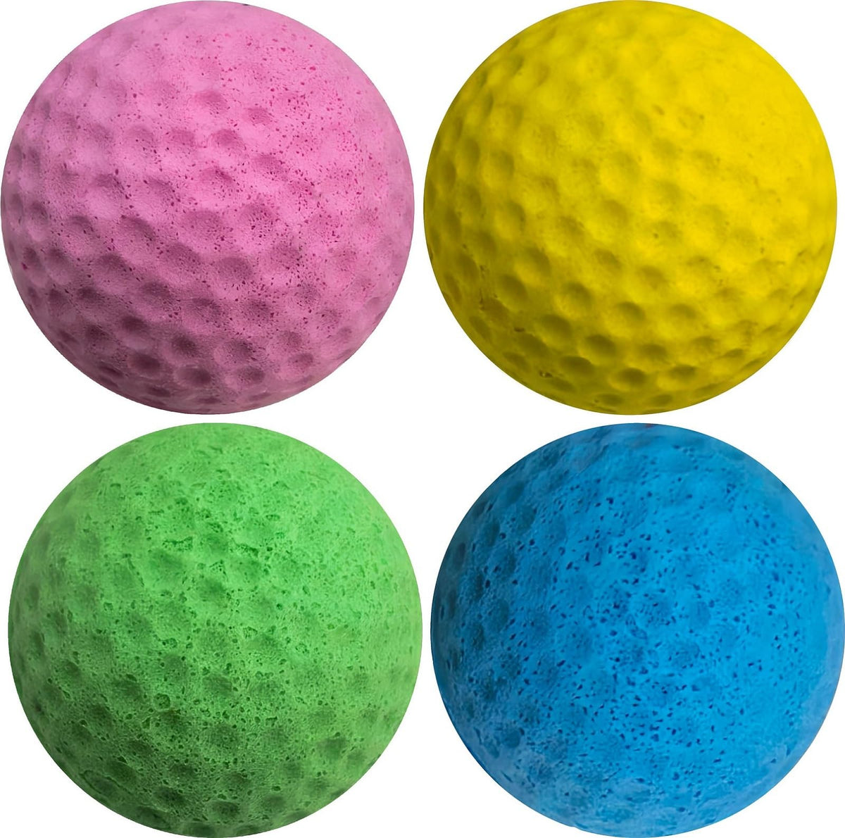GINFH Cat Foam Ball Cat Sponge Ball Toy Soccer Toy (4Pack)