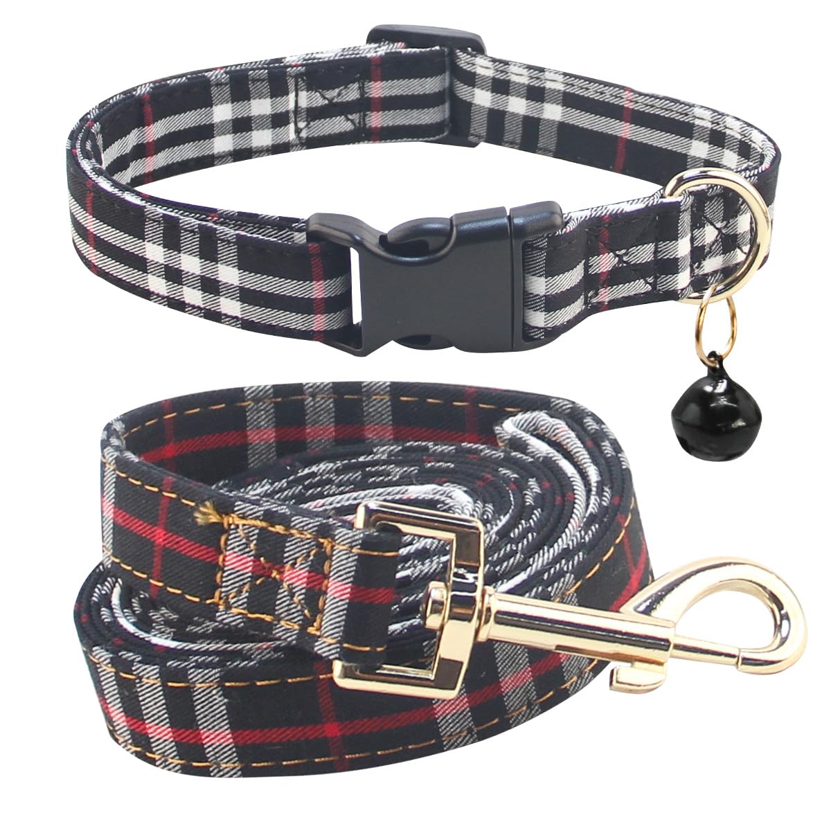 SuperBuddy Dog Collar and Leash,Breathable Adjustable Dog Collar-Safe Buckle-Collars for Small Medium Large Pet