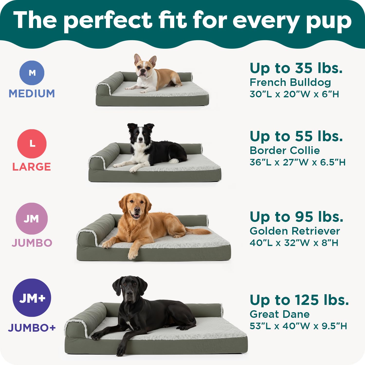 FurHaven Orthopedic Dog Bed for Large Dogs, L-Shaped Chaise Mattress, Egg Crate with a Solid Orthopedic Foam Base for Joint Support, Removable Washable Cover, Jumbo XL, Plush & Velvet, Sable Brown