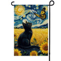 ALEXMACLIST Spring Summer Cat Garden Flag 12x18 Inch Double Sided Outside