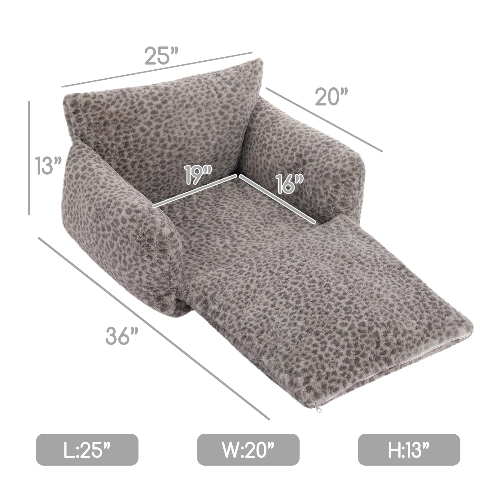 Hollypet Cat Bed Small Dog Orthopedic Couch Beds for Pets up to 20 lbs